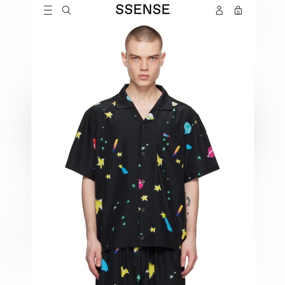 KIDS WORLDWIDE
Black Printed Shirt